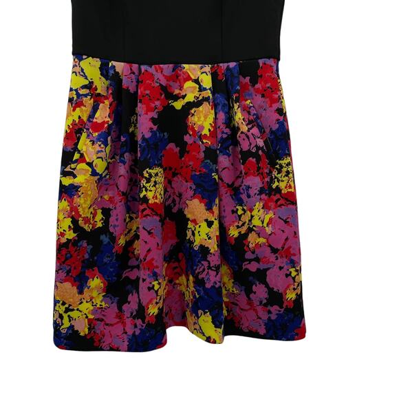 Betsey Johnson Scuba Fit n Flare Floral Bottom Dress - Picture 5 of 10